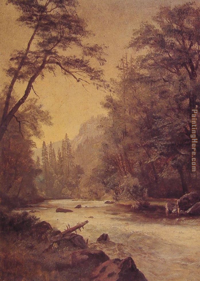 Lower Yosemite Valley painting - Albert Bierstadt Lower Yosemite Valley art painting
